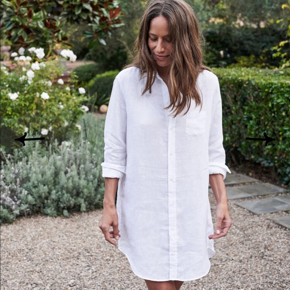 NWOT Frank & Eileen Mary Linen Shirtdress